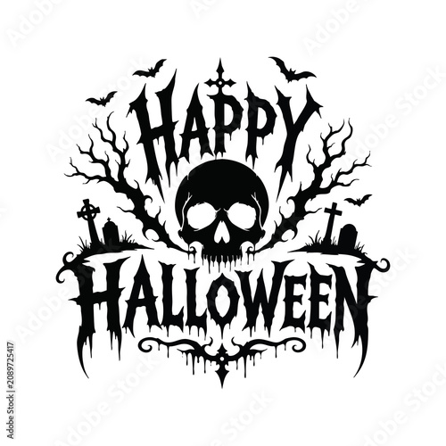 Halloween typography 