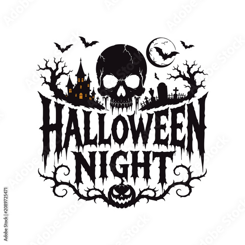Halloween typography 