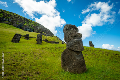 Moai Statues in Rapa Nui National Park