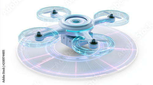 Holographic Delivery Drone With Autonomous Navigation System