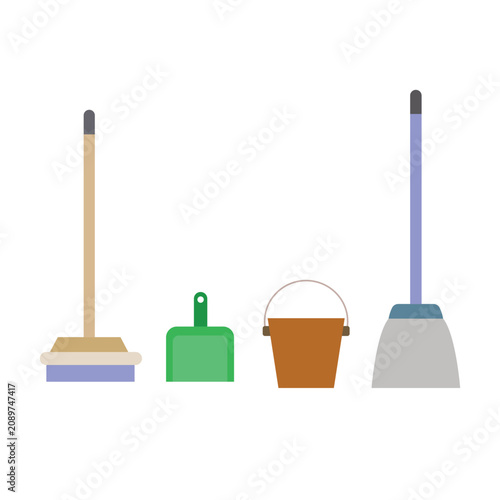 Home set vector illustration on a white background
