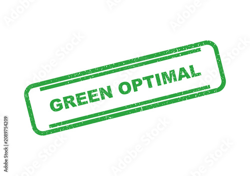 Canvastavla Green optimal rubber stamp seal design with rectangular frame