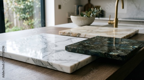 Sample Marble & Granite Slabs Kitchen Countertops Design Materials