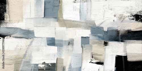 Foto Minimalist abstract modern art painting with structural composition and tactile