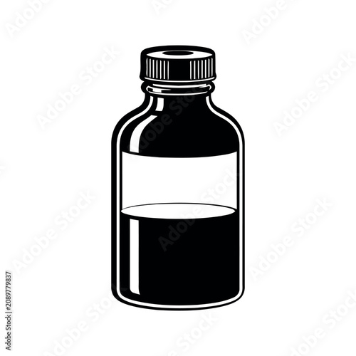 Medicine bottle silhouette