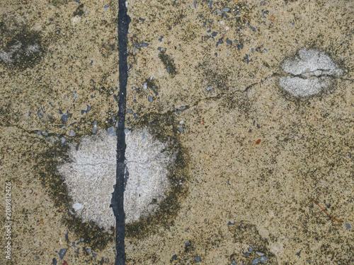Crack footpath texture as background