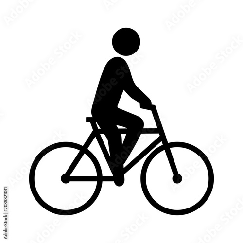 Foto ikona rowerzysty