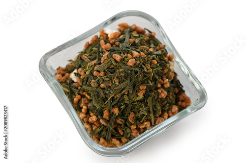 Foto Traditional Japanese Genmaicha Green Tea Blend