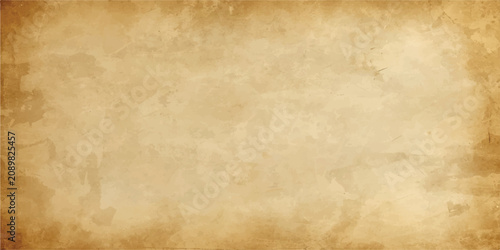 Vintage Old Paper Texture Background with Aged Brown Parchment Antique Grunge Blank Page and Worn Retro Surface Design