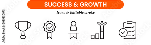 
Find Similar
File #:  748114068
Growth and success line icons collection. Big UI icon set in a flat design. Thin outline icons pack. Vector illustration