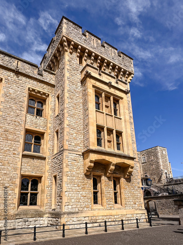 Photography Historic Waterloo Barracks at the Tower of London Against Blue Sky