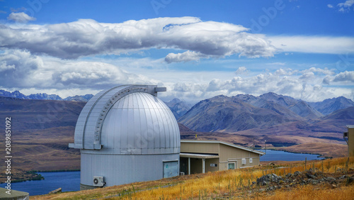 Quadro su tela Mount John Observatory Lake Tekapo South Island New Zealand