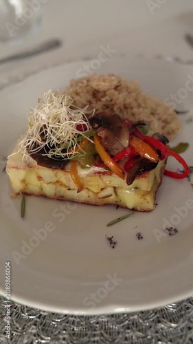Vegetarian Mushroom Risotto with Vegetable Caponata	
