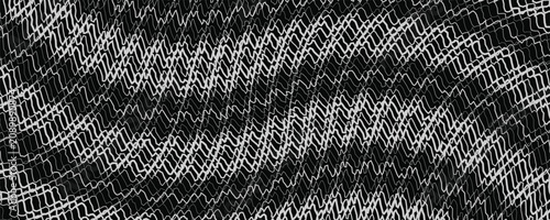 Canvastavla Monochrome abstract wavy line pattern texture with monochrome abstract backgroun
