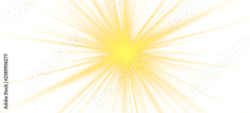 Beautiful morning sunlight rays with isolated lens flare effect, radiant sunburst for outdoor landscape mockup or summer sale poster layout, premium design resource vector and png.