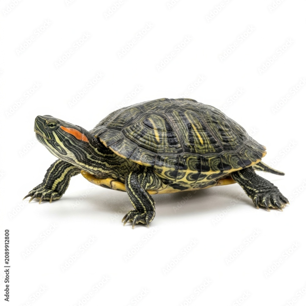 Obraz premium Turtle isolated on white background, stock photography 