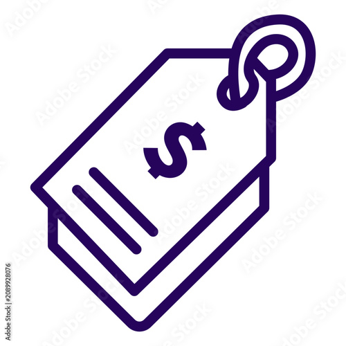 Price tag stroke icon