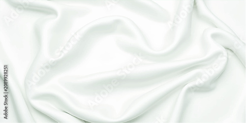 Foto Luxury colorful Satin Silk Fabric Background with Smooth Flowing Waves Shiny Tex