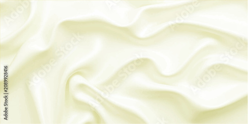 фотографія Luxury yellow Satin Silk Fabric Background with Smooth Flowing Waves Shiny Texti