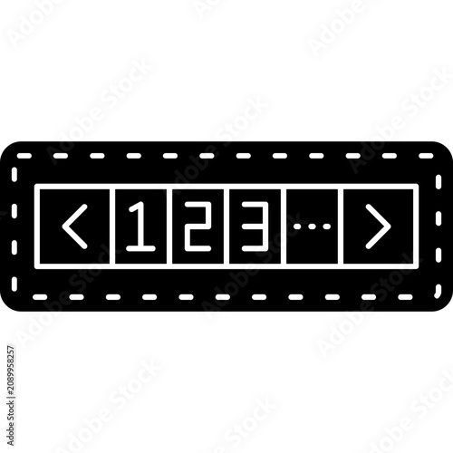 Obraz na płótnie Pagination Navigation Icon