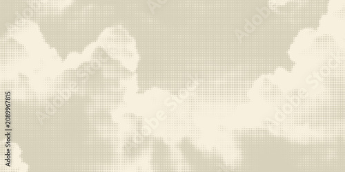 Bild auf Leinwand Retro beige halftone paper texture