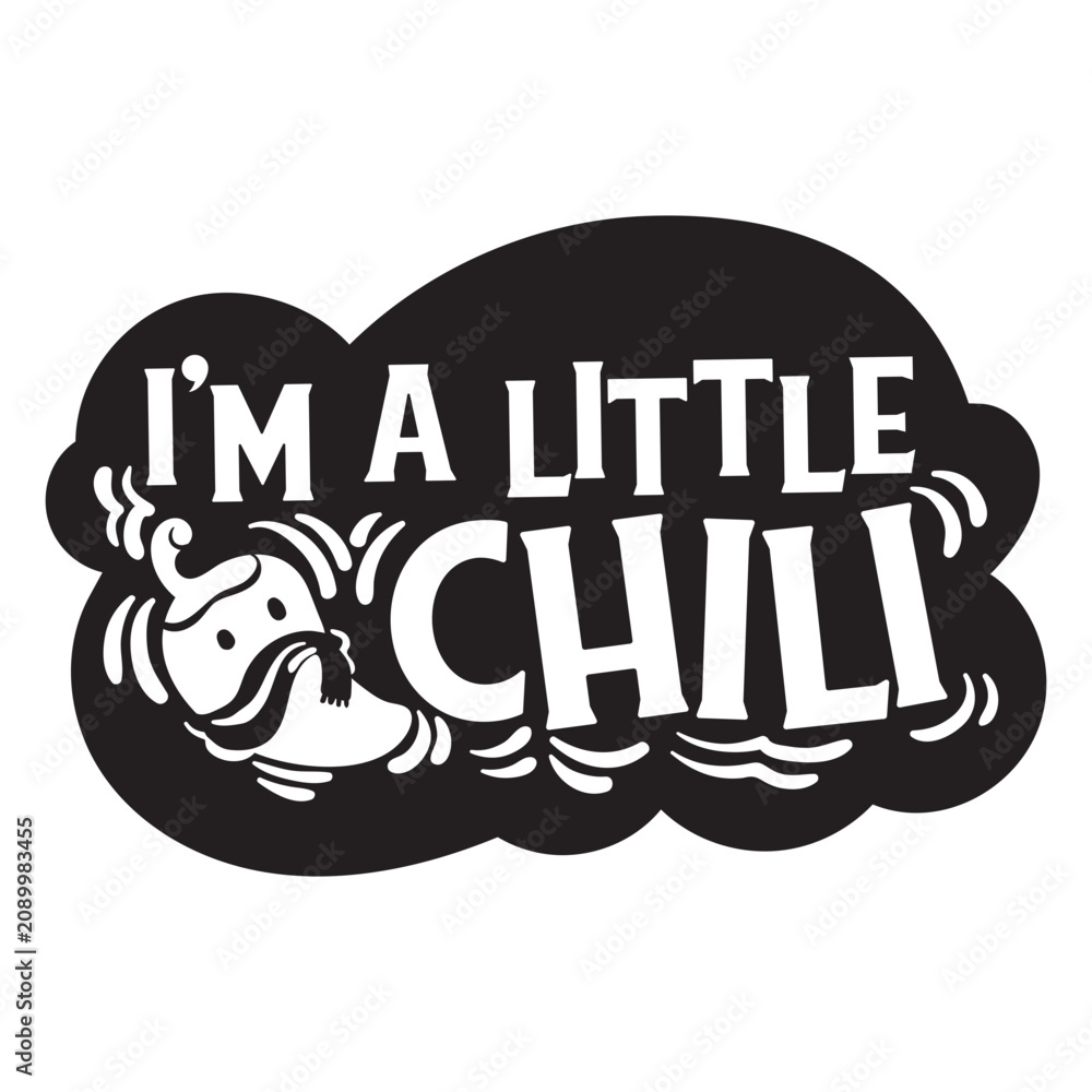 Fototapeta premium Little chili quote badge