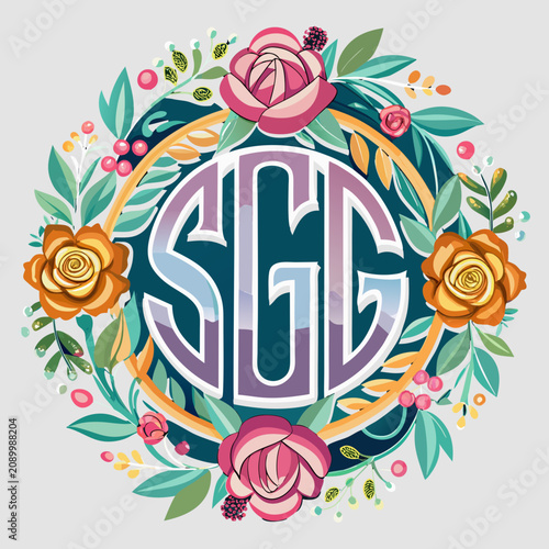 Wedding Monogram Svg Abstract Visual Background with Clean Commercial Design Style Featuring Gradient, Texture, Wallpaper