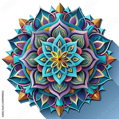 Layered Mandala Svg Bundle Abstract Visual Background with Clean Commercial Design Style Featuring Gradient, Texture, Wallpaper