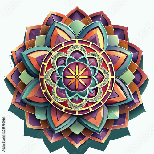 Layered Mandala Svg Bundle Abstract Visual Background with Clean Commercial Design Style Featuring Gradient, Texture, Wallpaper