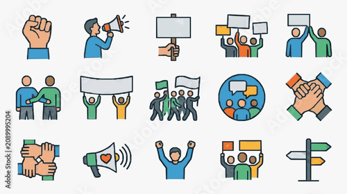 Collective Public Speaking and Protest Motifs.