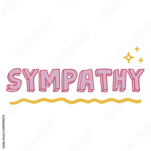 Foto Sympathy doodle color quote