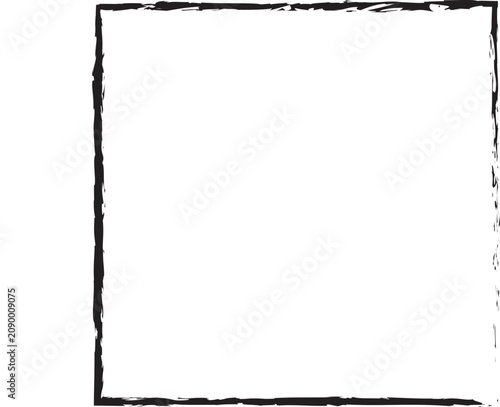 burnt paper frame