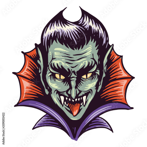 Photography Smiley scary vampire