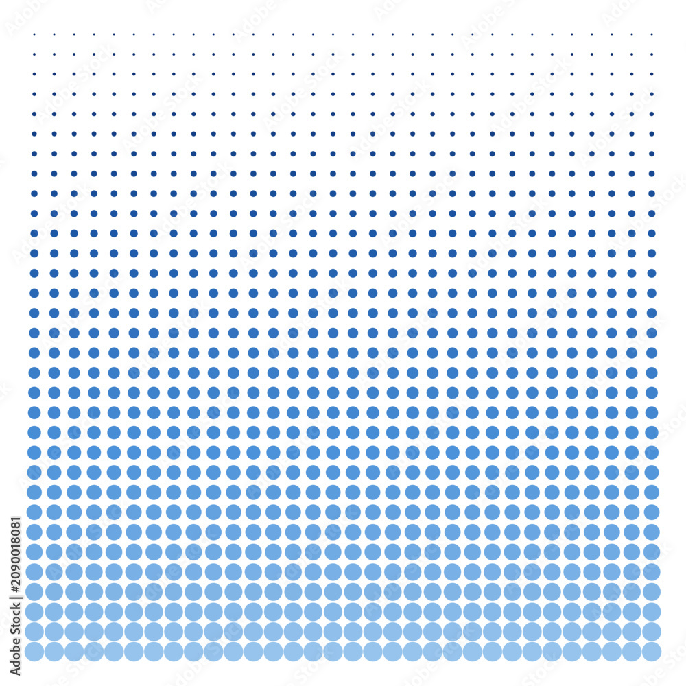 Fototapeta premium Blue Halftone Dot Gradient Abstract Background TTB