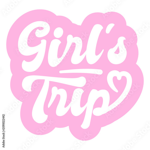 Billede på lærred Girl's trip logo