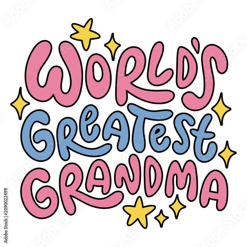 Fotografija The words world's greatest grandma