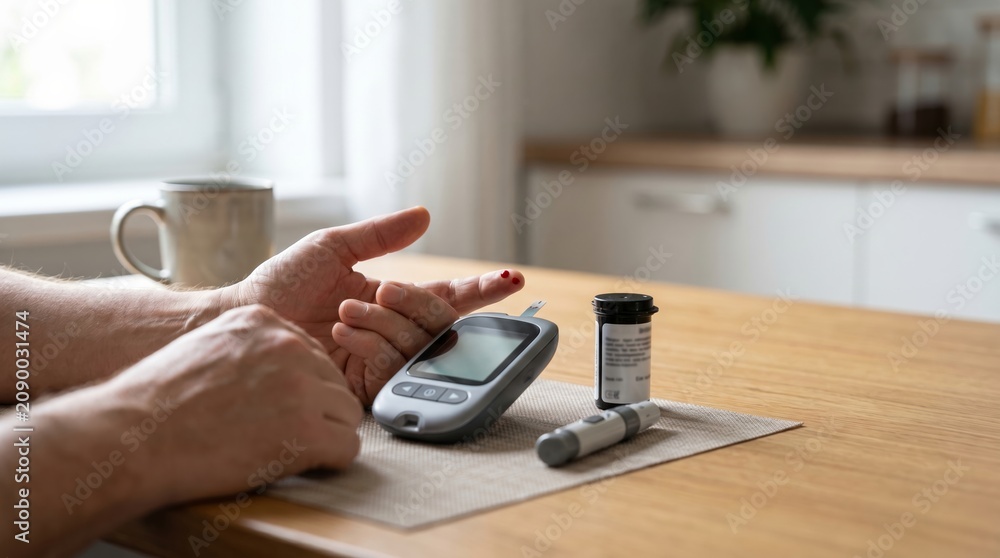 Fototapeta premium Diabetes Management at Home