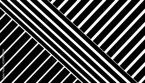 Black and White Diagonal Striped Pattern.