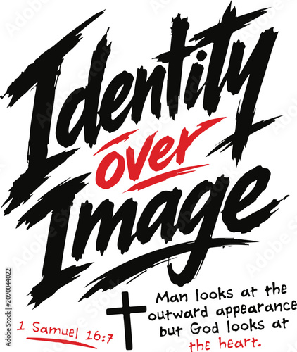 Foto Identity Over Image Bible Verse svg, 1 Samuel 16:7 PNG svg