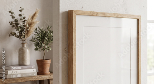 wooden door in a room