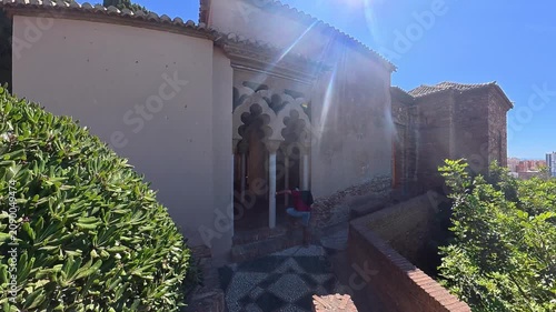 Interior del Alcazaba de la ciudad de Málaga, Andalucía