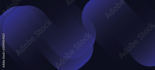 Obraz na plátně Abstract blue background with glowing geometric lines
