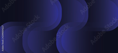 Tableau sur toile Abstract blue background with glowing geometric lines