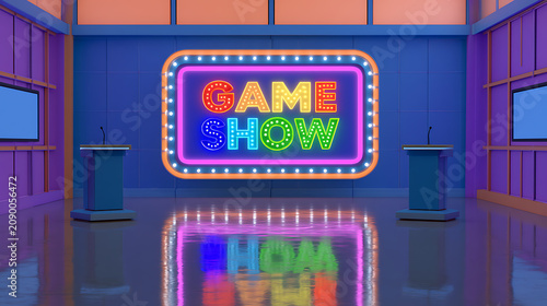Vibrant Television Studio Set with 
