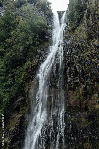 waterfall in the mountains