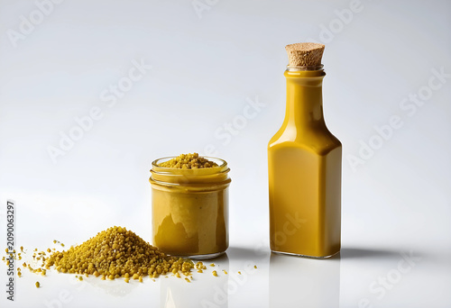 Mustard seeds, mustard sauc...