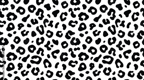Foto Cheetah Spots Jaguar Fur Wildlife Seamless Pattern Silhouette