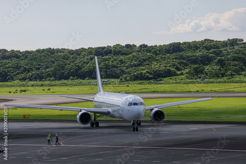 June Skies Over Kumamoto Airport and Aso