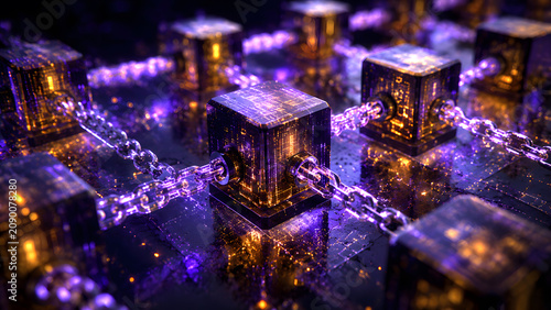 Abstract Blockchain Cryptocurrency Data Network Architecture