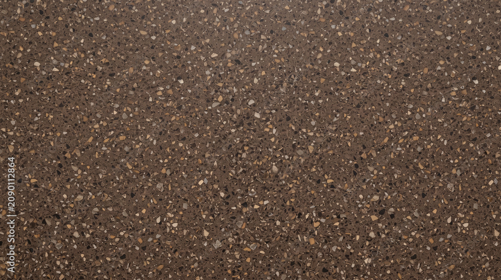 Fototapeta premium Dark brown speckled stone texture surface pattern background with background speckled material wallpaper